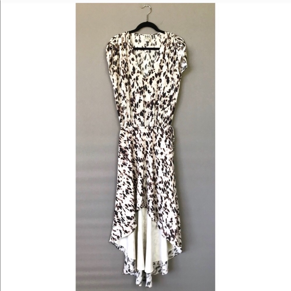 Stunning NWOT Haute Hippie Silk Hi-Lo dress